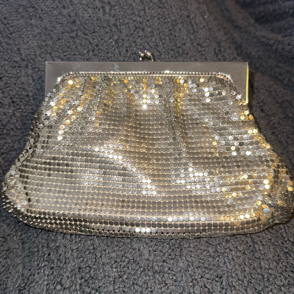 WHITING & DAVIS mesh clutch evening bag 🐈⬛